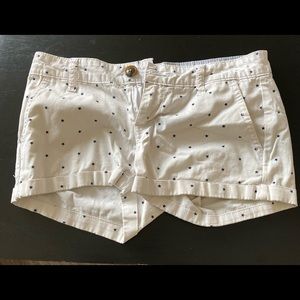 Size 0 White Starred Shorts
